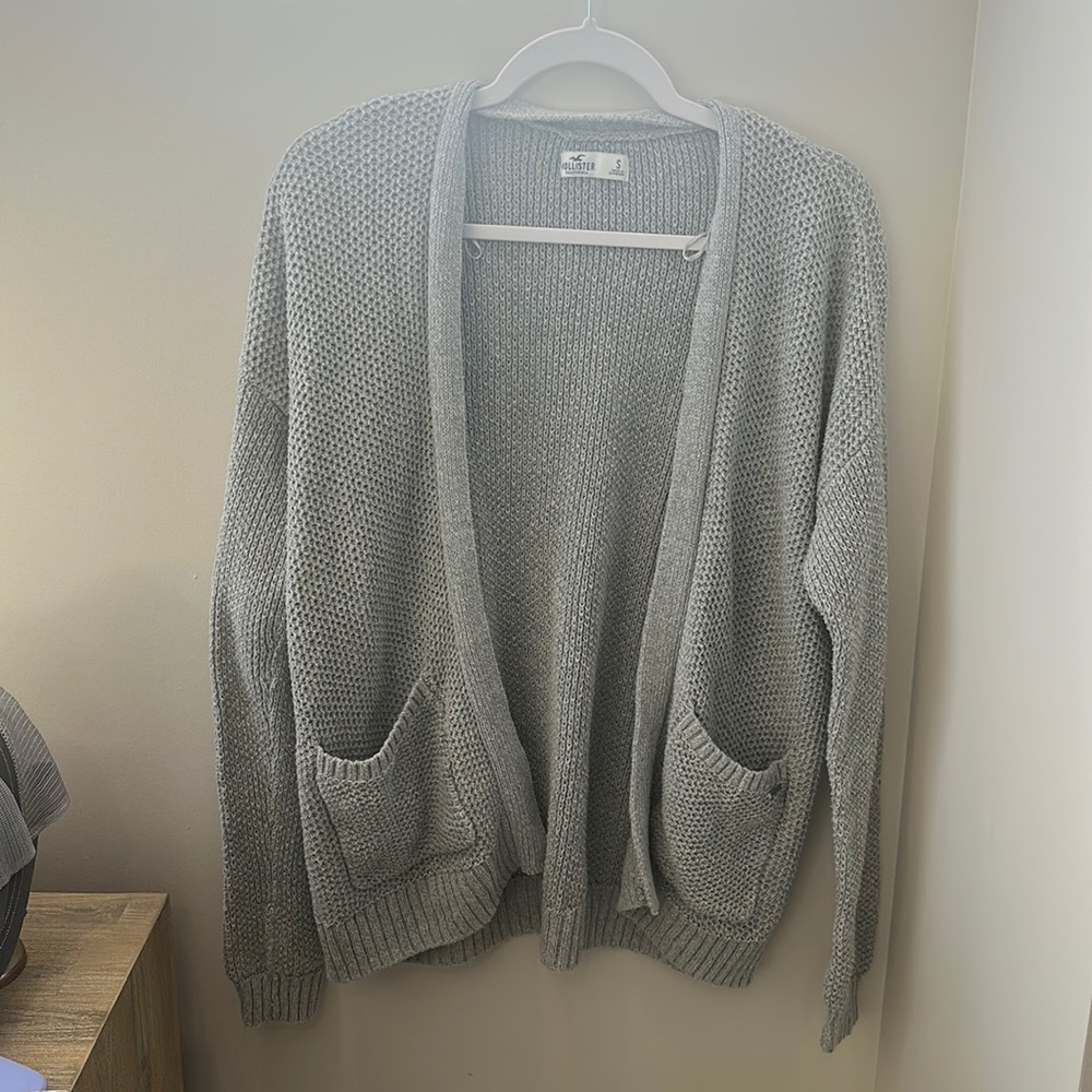 Hollister grey cardigan